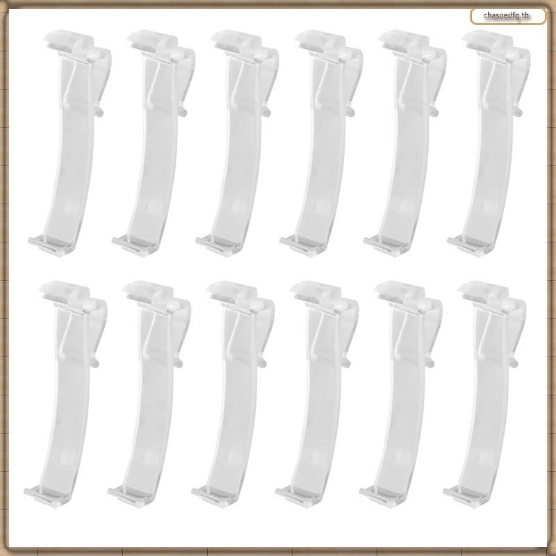 [BP] 2.5 นิ้ว Valance Clips Window Blind Clips พลาสติกใส Valance Retainer Holder Hidden Valance Clip