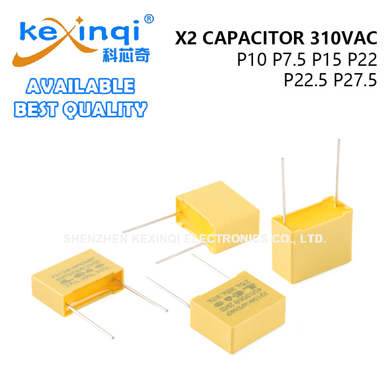 (1 ~ 10 ชิ้น) X2 ตัวเก็บประจุความปลอดภัย 310VAC 1UF 2.2UF 0.1UF 0.22UF 0.047UF 0.56UF 0.82UF 0.022UF