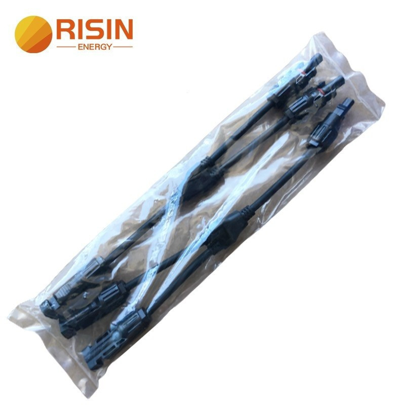 ขายร้อน MC4 2to1 แผงพลังงานแสงอาทิตย์ Y สาขาสาย Splitter Coupler Connectors