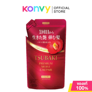 Tsubaki Premium Shampoo Refill ซึบากิ แชมพู 300ml ฟื้นบำรุงผมแห้งเสียสะสม ช่วยให้ผมมีวอลลุ่ม เงางาม