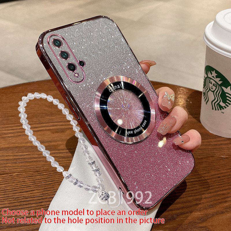 Ultra ThinCasing Huawei NOVA 5T NOVA 5 เคสใสหนาฝาครอบชุบซิลิโคนกันกระแทกเคสโทรศัพท์ CCCCA15