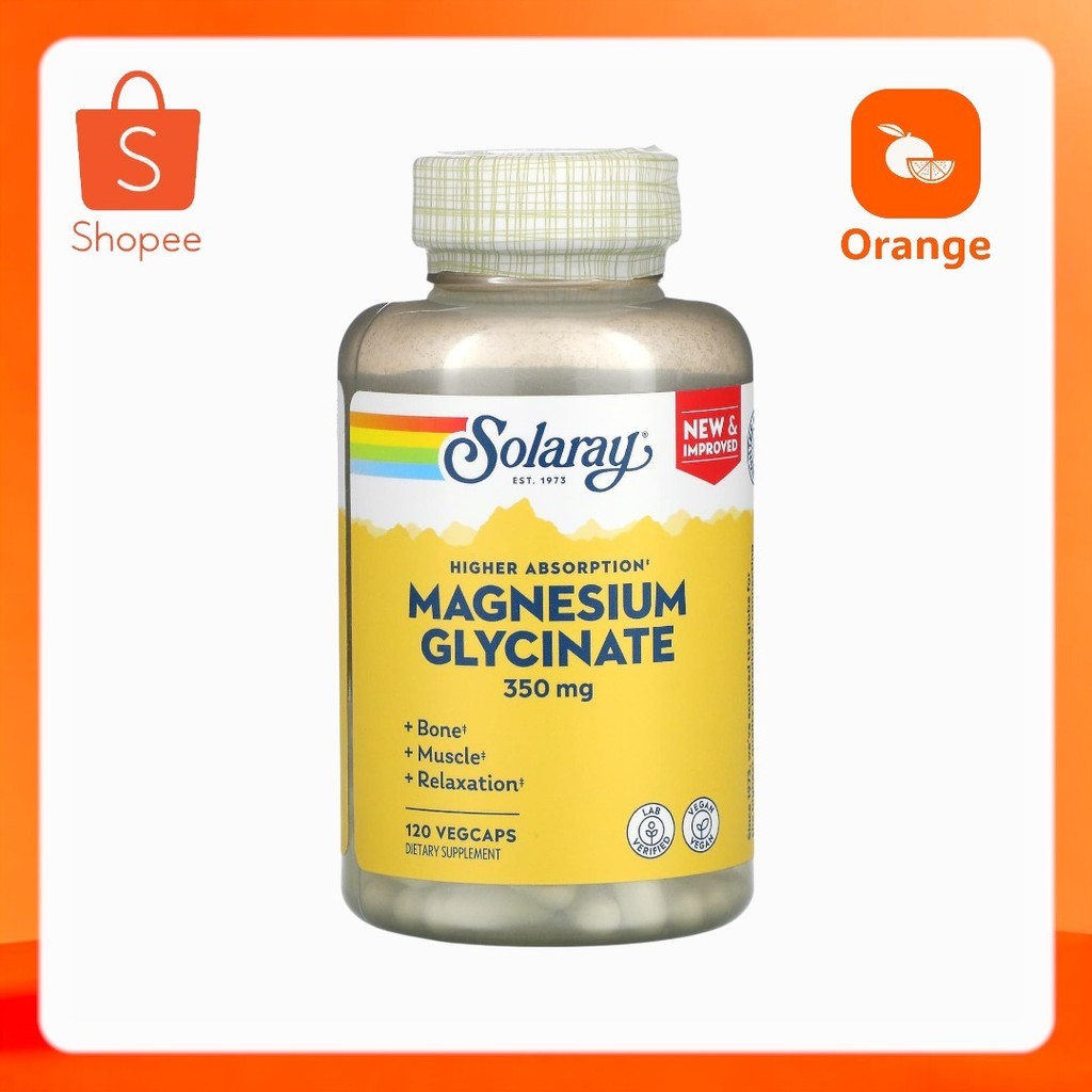 Solaray, High Absorption Magnesium Glycinate, 350 mg, 120 VegCaps