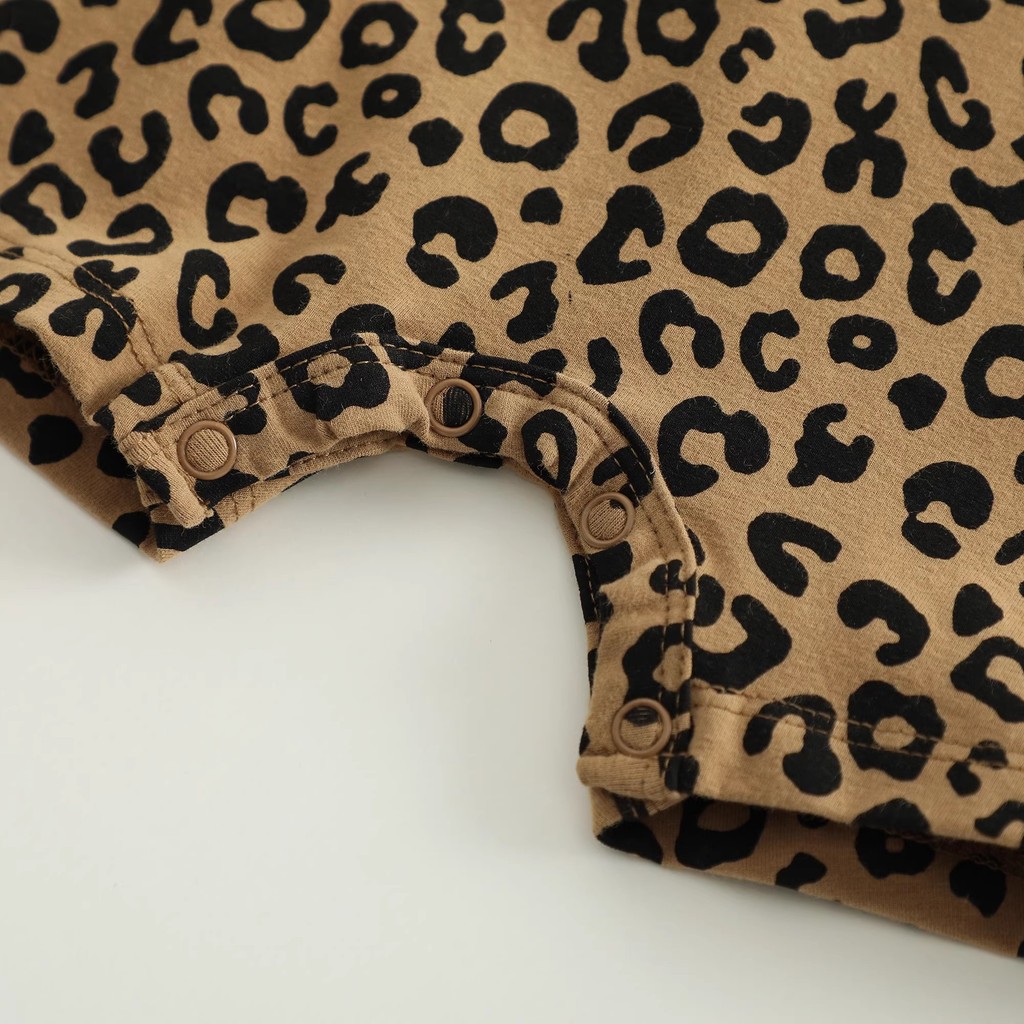 ฤดูร้อนใหม่เสื้อผ้าเด็กสุดน่ารักเสือดาวพิมพ์บอดี้สูทแขนสั้น 0-24 เดือนทารกแรกเกิด สุด ๆ หล่อ ชุดรอมเปอร์ ออกนอกบ้าน เสื้อผ้า - รูปที่ 7