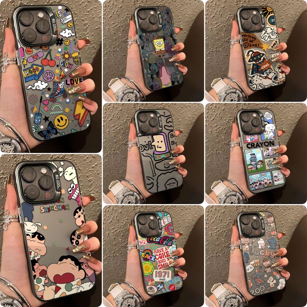 เคสโทรศัพท์มือถือหรูหราสำหรับ Samsung A56 A55 A54 A36 A35 A26 A16 A15 A06 A05S 4G 5G ฝาหลังแข็งกันกระแทกลายการ์ตูน