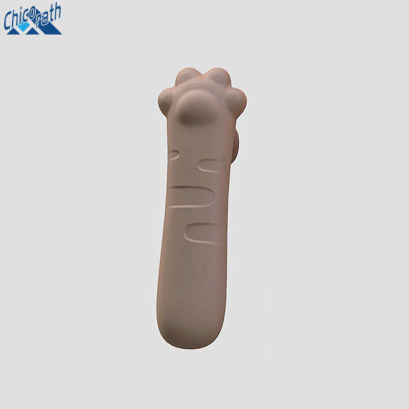 มือจับประตูซิลิโคน ป้องกันการชน รูปอุ้งเท้าแมว เพื่อความปลอดภัย สําหรับเด็ก ฝาครอบป้องกันมือจับประตู