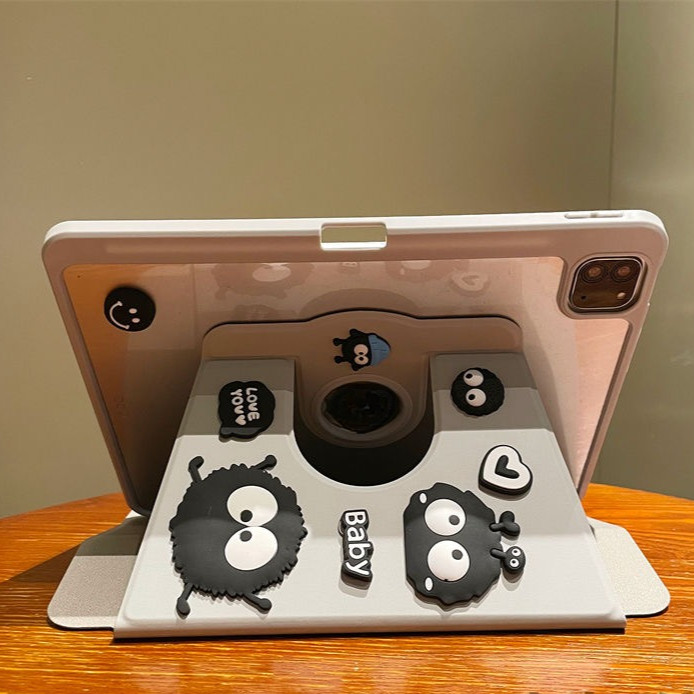 เคส ฝาพับ สําหรับไอแพด iPad Gen10 2022 Gen7 Gen8 Gen9 10.2 Air4 Air5 10.9 หมุนได้360 องศาหมุน หลังโปร่งใส มีช่องใส่ปากกา ราคา ถูกที่สุด ดีลบีเคเค แกลเลอรีภาพที่ 4