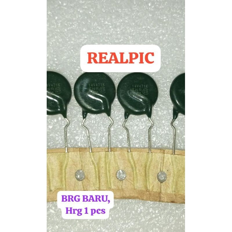 ราคา 1 ชิ้น VARISTOR 471K 14V TNR METAL ORIGINAL 14v471K 14V471