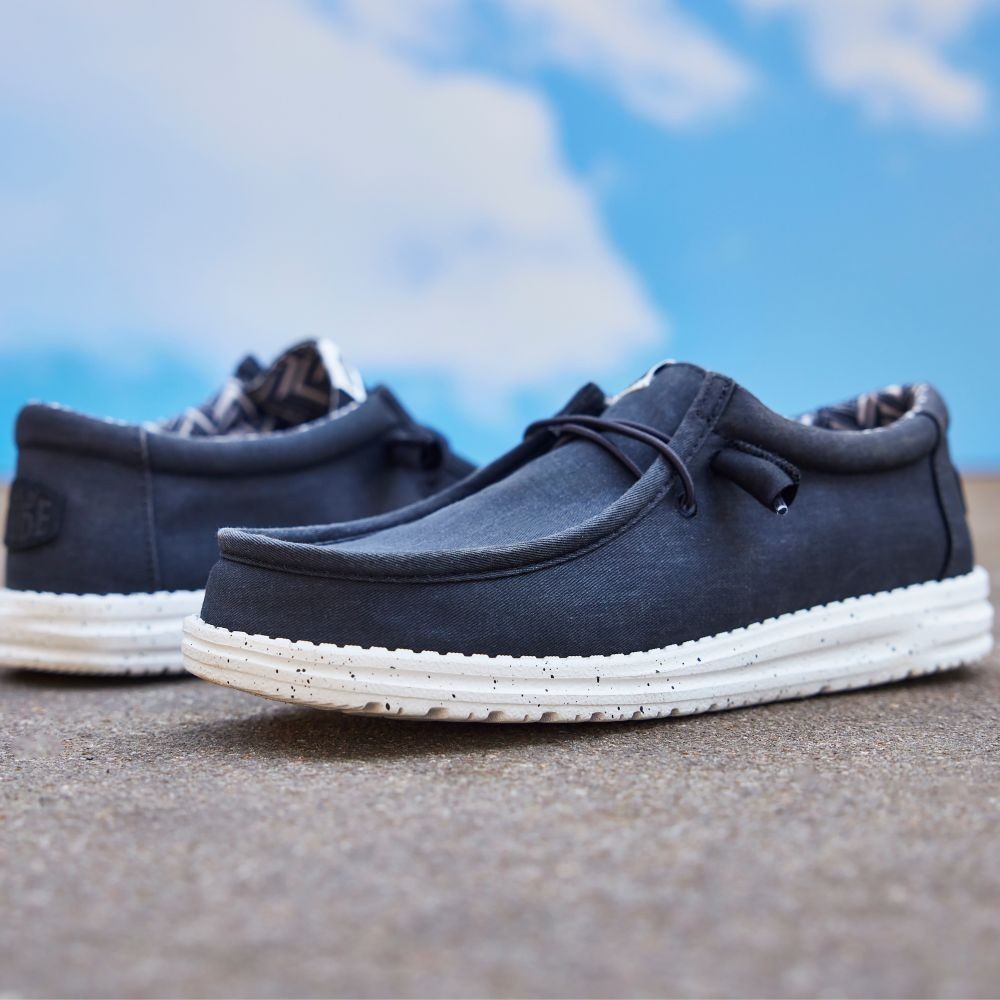 HEYDUDE รองเท้าลำลองผู้ชาย WALLY STRETCH CANVAS รุ่น 40700-410 - NAVY