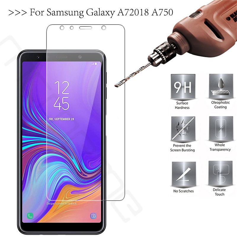 สำหรับ Samsung Galaxy A7 A6 A8 A9 J8 J7 J6 J4 J3 Plus J2 A9 Pro 2018 ฟิล์มกันรอยหน้าจอ ฟิล์มกระจกนิร