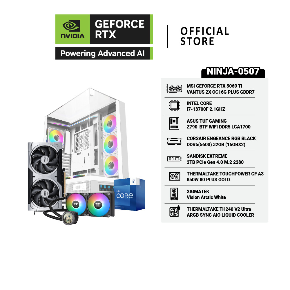 COMSET NINJA-0507 | NVIDIA® GeForce RTX™ 5060 TI | Intel® Core™ I7-13700F
