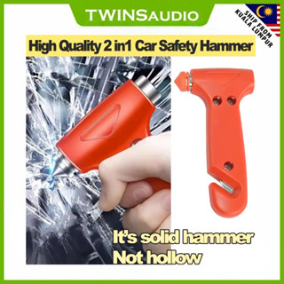 2 IN 1 Car Window Breaker Safety Escape Hammer เครื่องตัดเข็…
