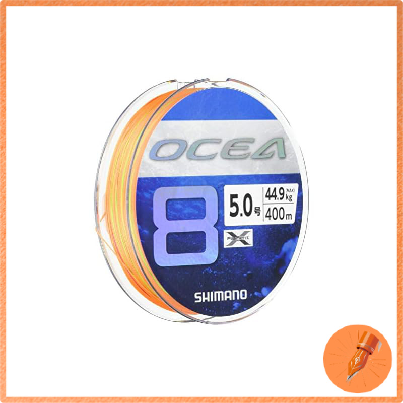 SHIMANO Line Ocea 8 400m No. 5.0 5 Colors LD-A81S Fishing Line