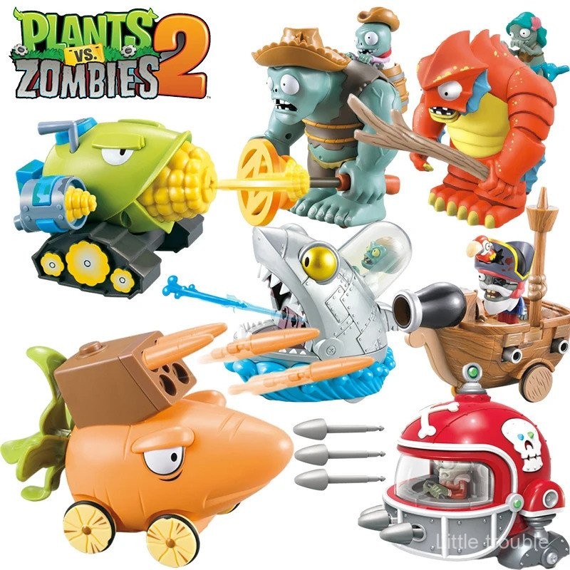 ของเล่นฟิกเกอร์เกม Plants vs Zombies 2 Mechanical Shark Wild West Gargantuar ของเล่นใหม่สำหรับเด็กขอ