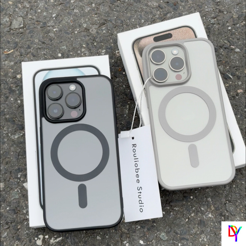 Minimalist High-end สําหรับ iPhone16Pro Apple 15 ProMax เคสโทรศัพท์ 13 Pro Magnetic 12 ผิวยอดนิยมรู้สึก 11 ProMax