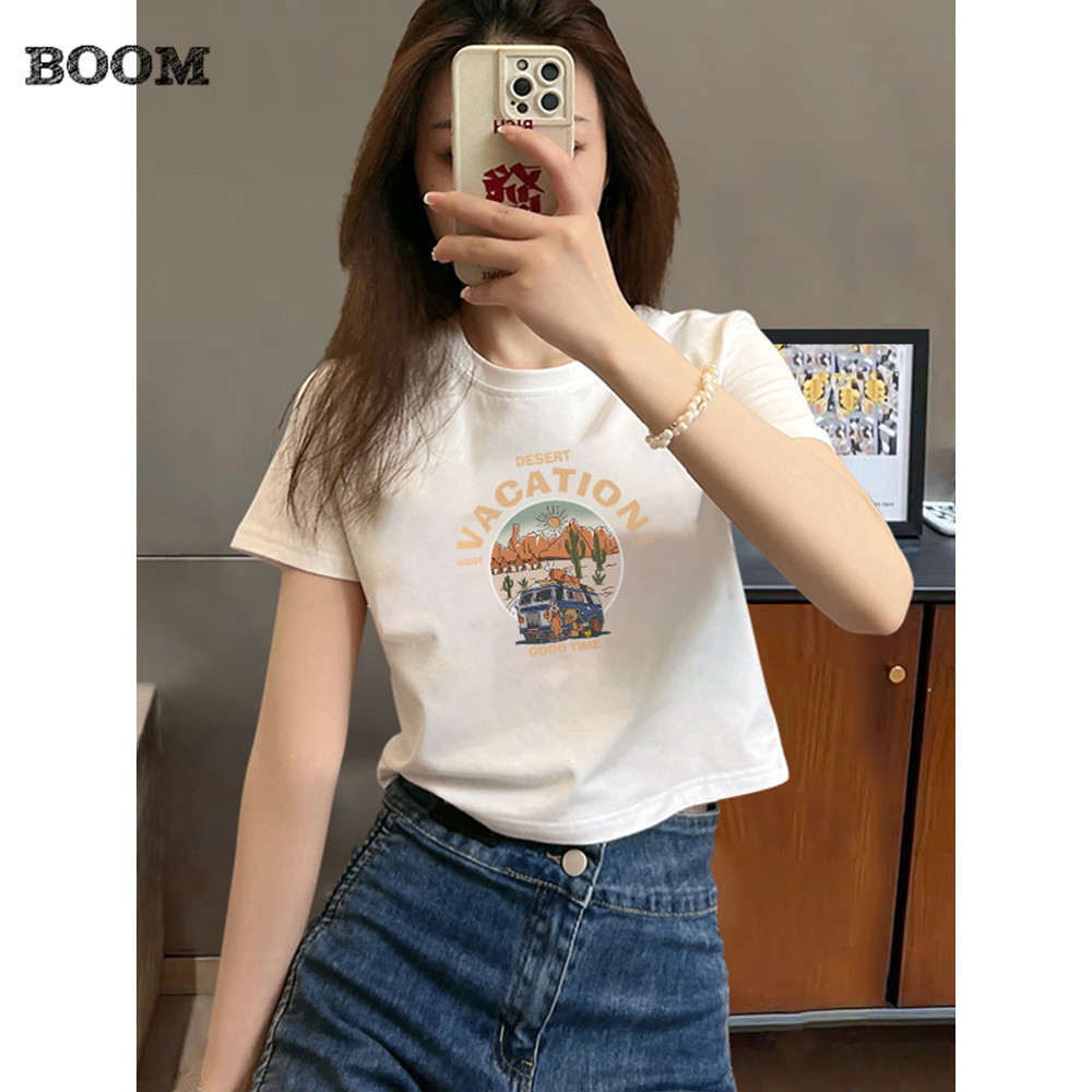 COD✅ (กรุงเทพจัดส่งสินค้า) พร้อมส่ง🔥เสื้อยืด🍀เสื้อเชิ้ตแขนสั้นสีขาว สีดํา เสื้อเชิ้ตแขนสั้น คอกลม แขนสั้น