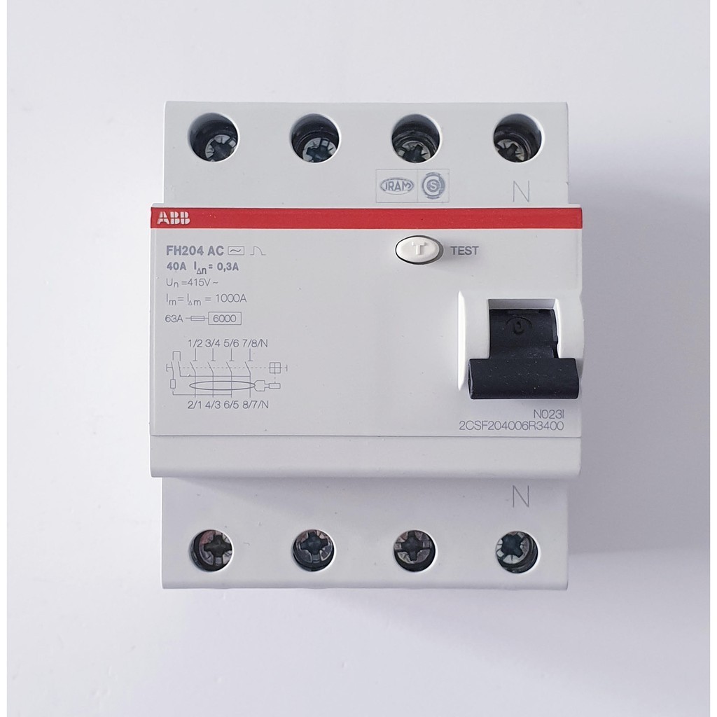 ABB FH204 ELCB/RCCB 40A/63A/100A 4P 300mA (0.3A)