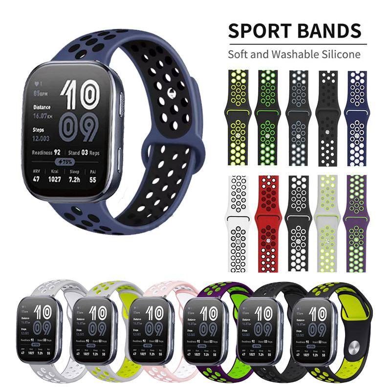 สายซิลิโคนกีฬากลางแจ้งกันน้ําสําหรับ Huami Amazfit Bip 6 Bip6
