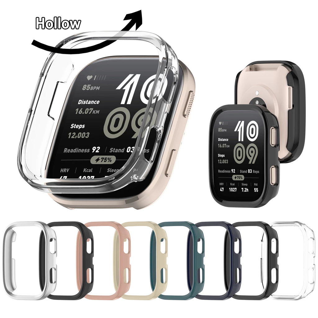 PC Hollow Case Shell ฝาครอบป้องกันแบบแข็งสําหรับ Huami Amazfit Bip 6