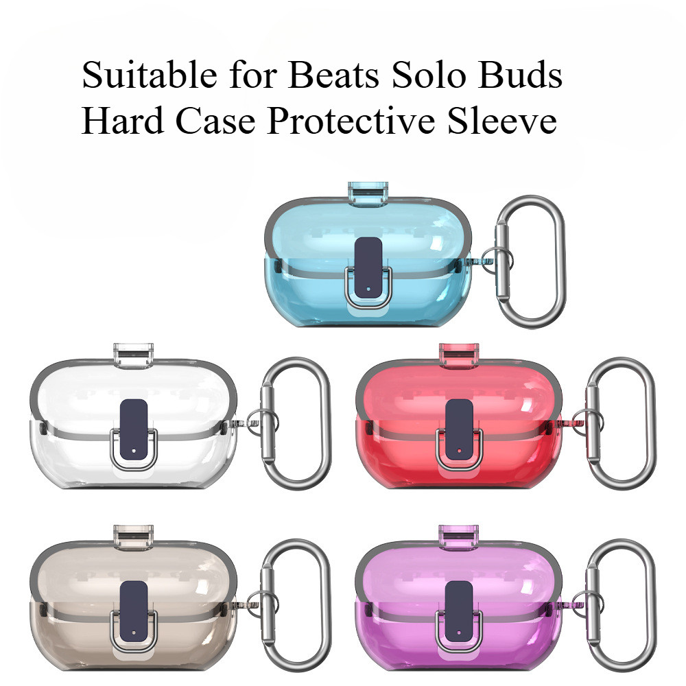 สําหรับ Beats Solo Buds Case Switch Hard Case เหมาะสําหรับ Beats Solo Buds เคสใสเคสกันกระแทกแขนป้องก