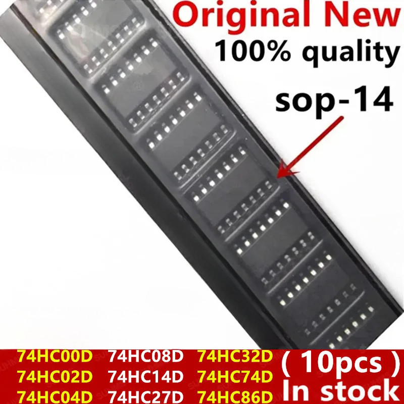 (10 ชิ้น) 100% ใหม่ SN74HC14DR 74HC00D 74HC02D 74HC04D 74HC08D 74HC14D 74HC27D 74HC32D 74HC74D 74HC8
