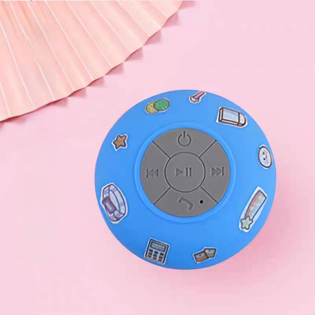 แถมฟรีสติ๊กเกอร์ ลำโพงบลูธูทกันน้ำ ลำโพงกันน้ำไร้สายแฮนด์ฟรี น่ารัก เสียงดี ลำโพงติดผนัง ติดในห้องน้ำได้ - รูปที่ 5
