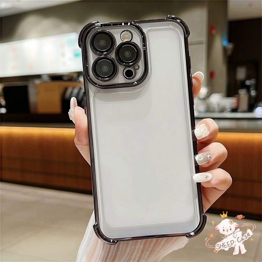 ✨ นี่ยม! ✨ เคสสี่มุมที่ป้องกันการล้ม ระดับสูง บรรยากาศ สําหรับ IPhone16 15 14 13 12 11 7 8 plus Pro Promax X XR XS - รูปที่ 4