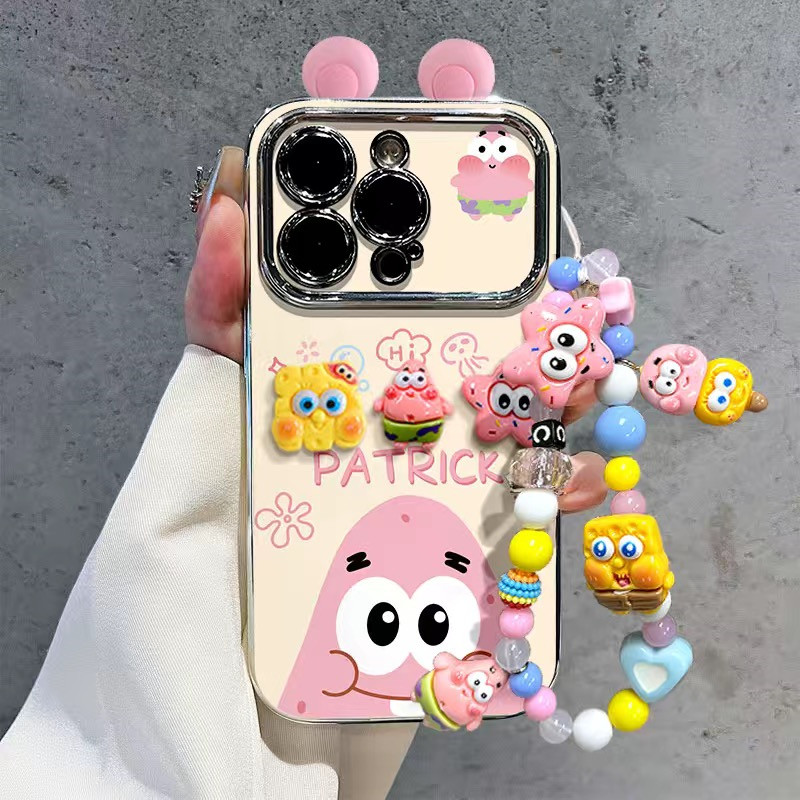 ตุ๊กตาสีชมพูสามมิติสําหรับ Apple 16 เคสโทรศัพท์ 12ProMax Premium Sense 13Pro หน้าต่างขนาดใหญ่ IPhone15Plus เคสโทรศัพท์ 14 รวมทุกอย่าง 11 Anti-drop XSMAX เคสซิลิโคนนุ่ม