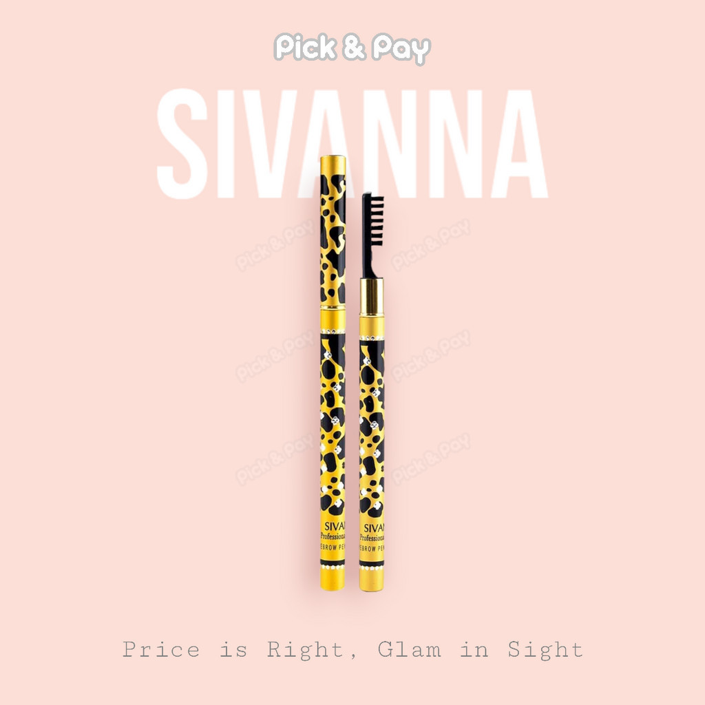 ดินสอเขียนคิ้ว Sivanna Colors Eyebrow Pencil เขียนง่าย เนื้อนุ่ม ติดทนนาน ธรรมชาติ SE003
