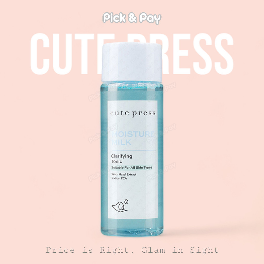 CUTE PRESS มอยส์เจอร์ มิลค์ แคลริฟายอิ้ง โทนิค โทนเนอร์ 100มล MOISTURE MILK CLARIFYING TONIC (PNP)