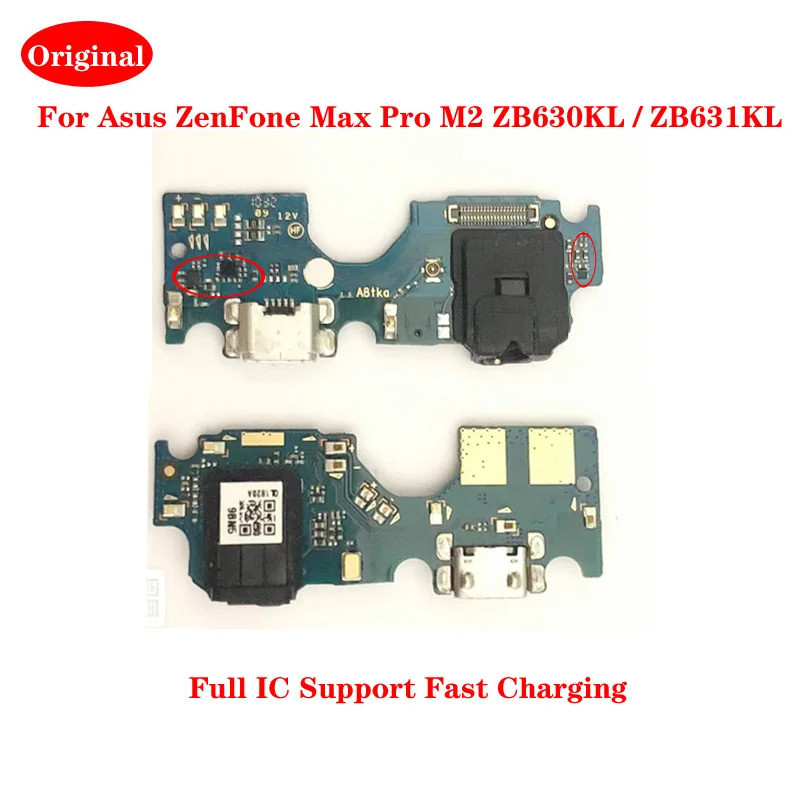 Original USB ชาร์จพอร์ต Dock Connector ไมโครโฟนหูฟังปลั๊ก FLEX CABLE สำหรับ Asus ZenFone MAX Pro M2 