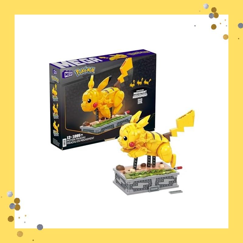 MEGA BLOKS Pokemon Pikachu Runs! Moving Pikachu [1095 pieces] [12 years old and up] HGC23