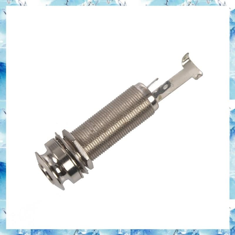 [ ] Mono Long Input Output Spiral Guitar Barrel Jack NEW 1/4 นิ้ว