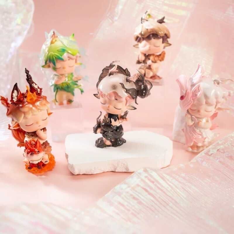 ของแท้ Black Play Mimi Natural Poetry Series Blind Box Trendy Play Handmack Doll Decoration ของขวัญวันเกิดรถน่ารัก