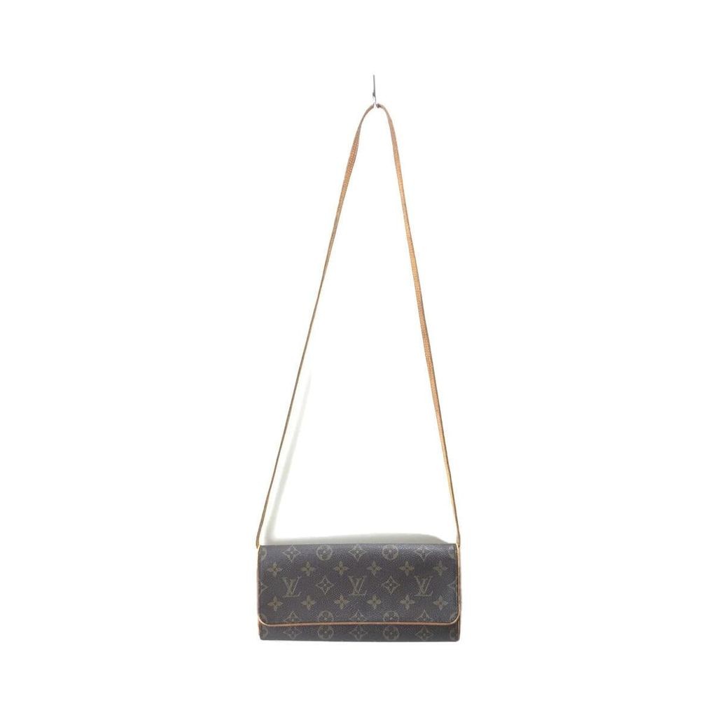 LOUIS VUITTON Shoulder Bag Pochette Twin GM_Monogram Canvas_BRW PVC BRW M51852 FL1001 Direct from Ja