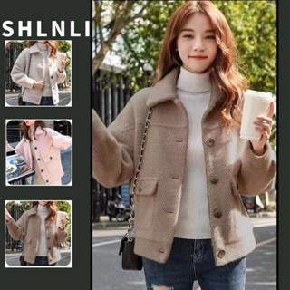 ฤดูใบไม้ร่วงและฤดูหนาวผู้หญิงเลียนแบบมิงค์ขนแกะสบายๆหลวมเสื้…