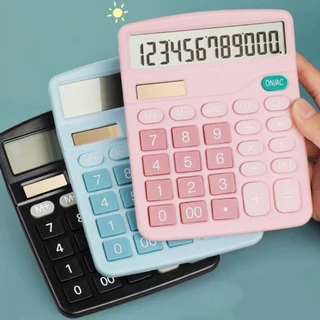 YTL เครื่องคิดเลข 2in1 เครื่องคิดเลข 12 หลัก สีฟ้าและสีชมพู 12 Digits Electronic Calculator