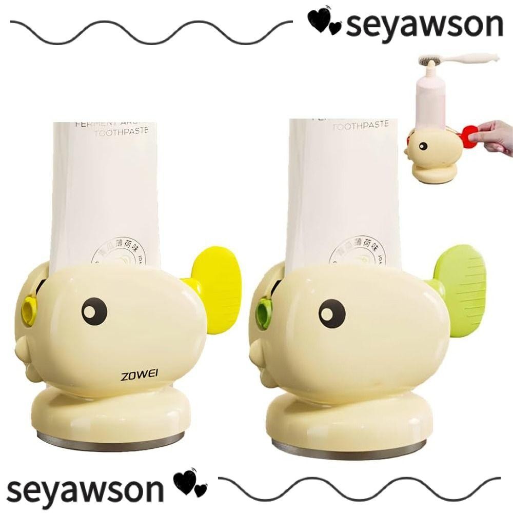 เครื่องบีบยาสีฟันปลาวาฬ เซยาเวน, ที่วางยาสีฟันอุปกรณ์ห้องน้ําแบบแมนนวล, ชั้นเก็บของถ้วยดูด ต่อย-ฟรี กลิ้งยาสีฟันคั้น
