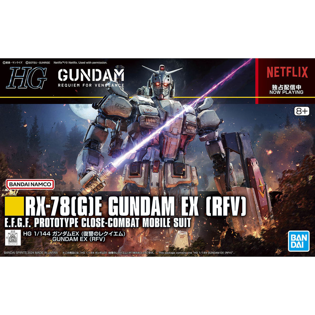 คุณภาพสูงของแท้ Bandai HG 1/144 RX-78GE am EX Revenge Requiem เวอร์ชั่นละคร