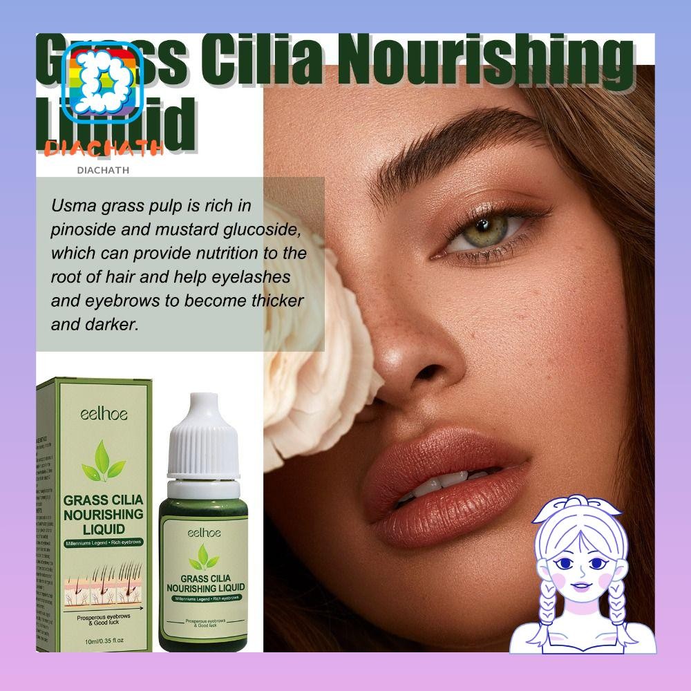 Dichath น้ํายาปลูกคิ้ว, Uสมา Grass 10ml Cilia Growth Nourishing Liquid, Hair Care Extract Nourishing