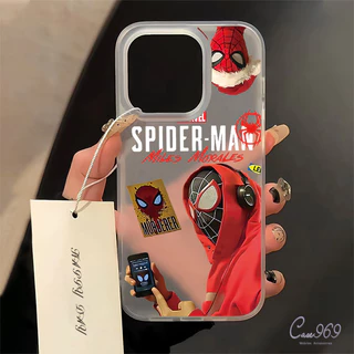เคสไอโฟน สำหรับ IPhone 11 13 16 15 14 12 Pro Max 7Plus X XR XS 8Plus Max 7 8 Plus SE 2020 TPU เจ๋งอนิเมะ สไปเดอร์แมน เคส