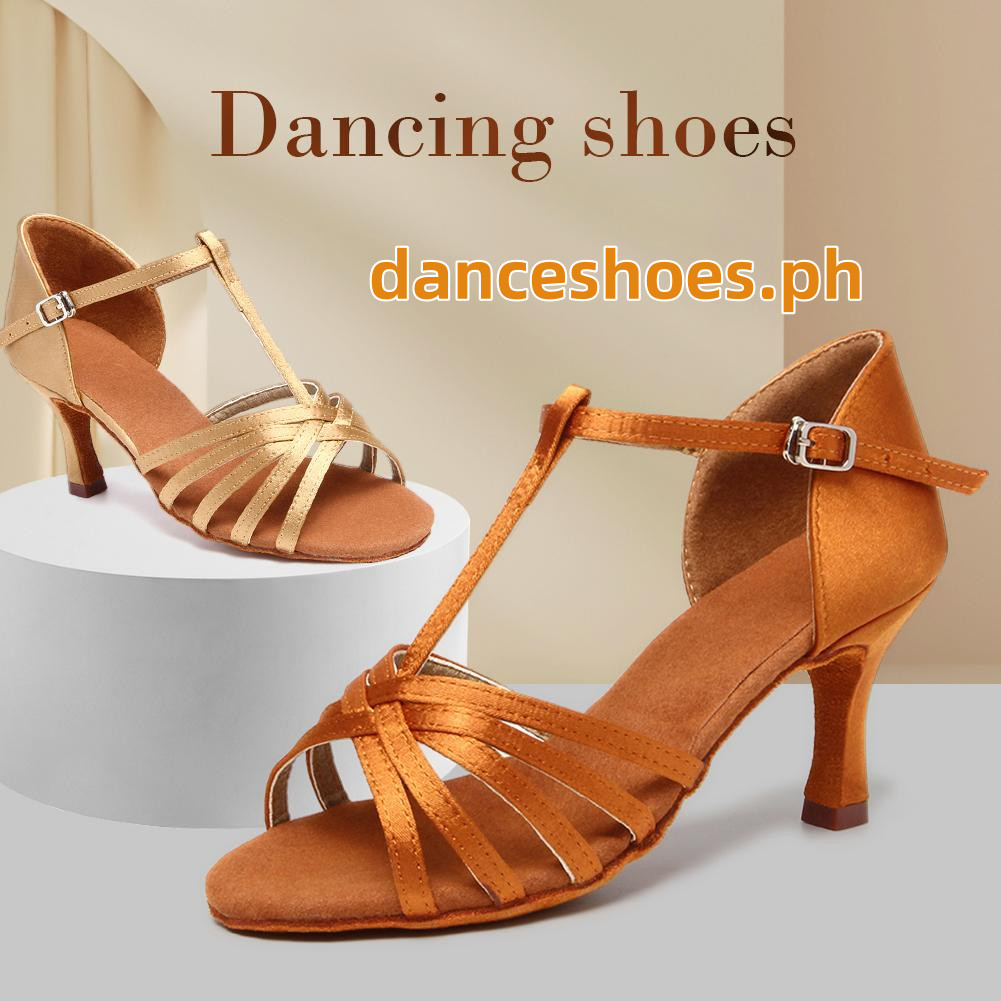 แฟชั่นผู้หญิงรองเท้าส้นสูงรองเท้าเต้นรําแบบละติน Dance Party Salsa Soft Sole Anti Slip Dance Heeled 5/7CM