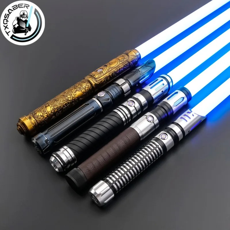 TXQSABER Heavy Dueling RGB/Neo พิกเซล Smooth Lightsaber เปลี่ยนสีโลหะ Hilt ล็อค Blaster เลเซอร์ Jedi