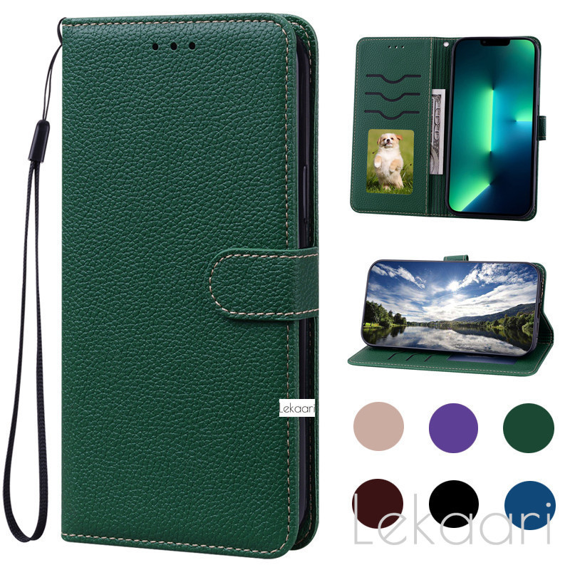 Matte Flip Case Realme 8i 7 6 6i 5 5i 5s 3 C2 GT Neo 5 3 3T Neo 2 Master Narzo 50 50A Pro 5G กระเป๋าสตางค์ช่องใส่การ์ดขาตั้งแม่เหล็กเคสโทรศัพท์