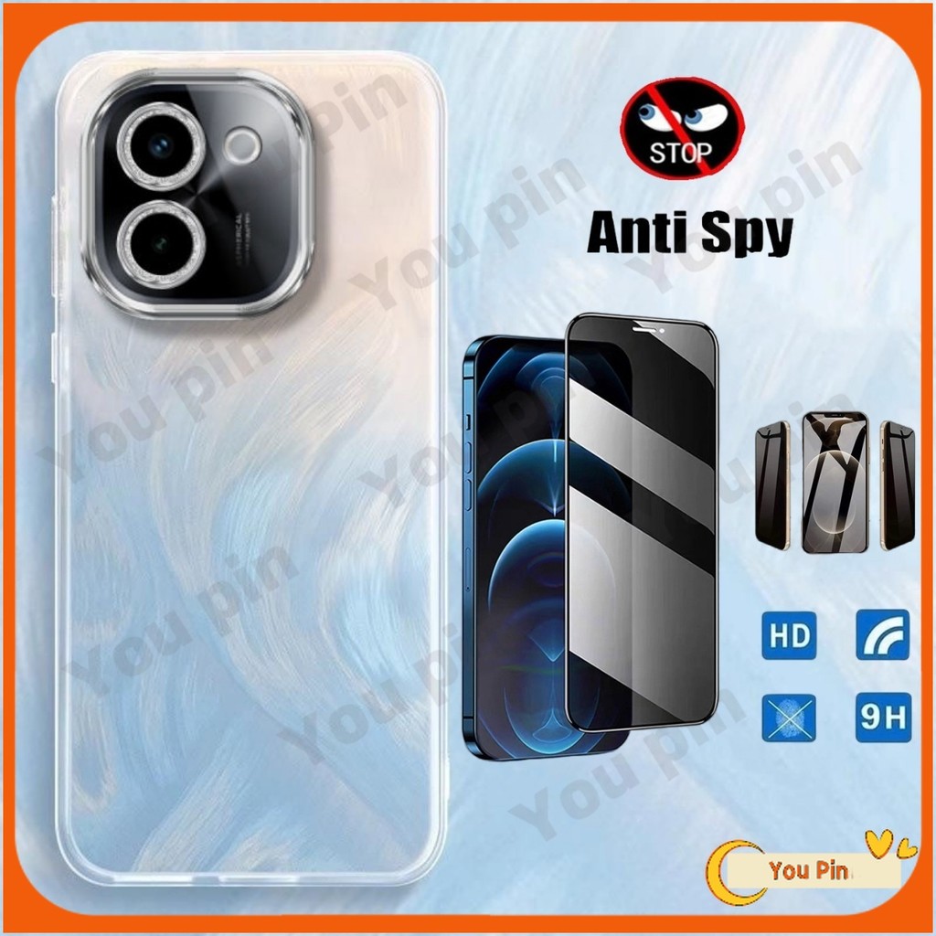 เคส + Anti-Spyฟิล์มสําหรับHonor X9A X7C X8A X7B X7A X6A X9 X8 X7 X6 X6S X5 X9B X8B X7B X6B X6B X6B X