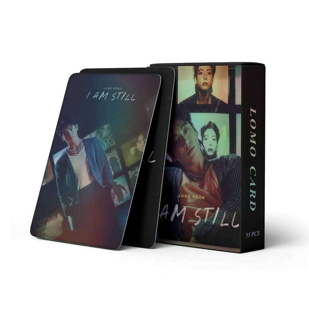 50-124pcs BT-S เลเซอร์โฮโลแกรม Lomo การ์ด 11th Anniversary 2024 FESTA MONOCHROME POP UP V Jung Kook 