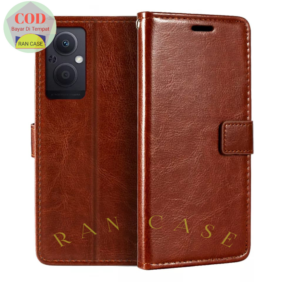 HP OPPO RENO 7 Z 5G CPH 2343 ซองหนังกระเป๋าสตางค์หนัง FLIP COVER HEADPHONE CASE