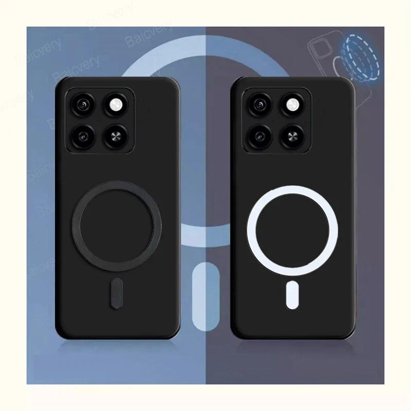 ปลอกสําหรับ ZTE Blade A35 Z2453 A55 พร้อมสติกเกอร์ชาร์จไร้สายกันกระแทกเคสโทรศัพท์ฝาครอบ