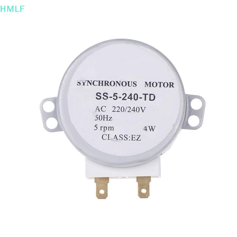 HM Ss-5-240-td 220/240V 4W 5RPM Micro Synchronous Motor สําหรับเครื่องเป่าลมอุ่น 50Hz เตาอบไมโครเวฟถาดมอเตอร์ LF