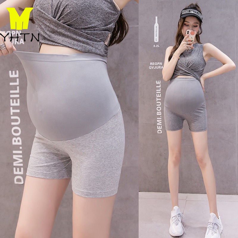 YHTN กางเกงขาสั้นคนท้อง กางเกงขายาวคนท้อง ไซส์ใหญ่ ขาสั้นคนท้อง ใส่สบาย แฟชั่น นุ่ม กางเกงคนท้อง ยืดหยุ่น กางเกงคนท้องขาสั้น
