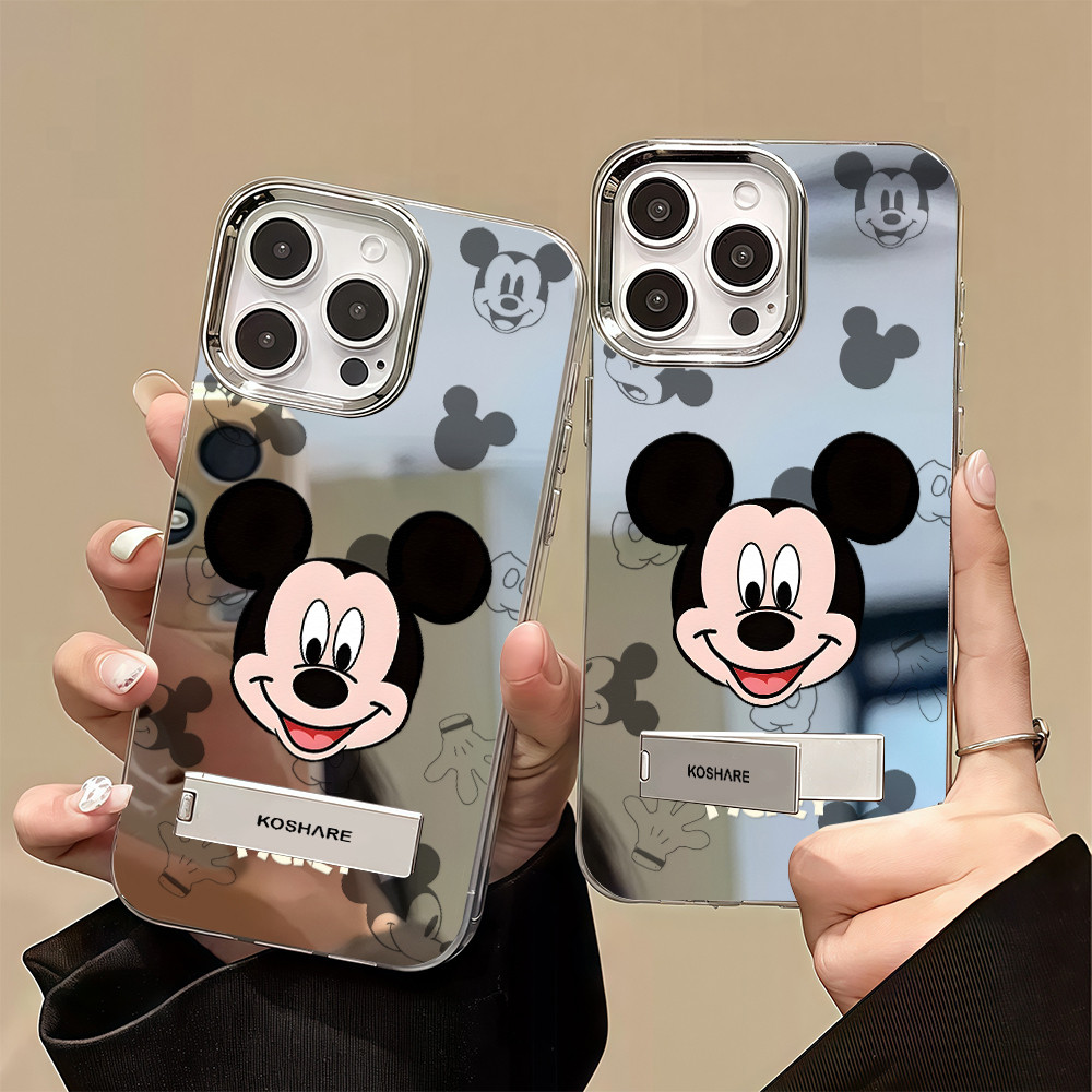 COD  เคส For iPhone 11 13 16 15 14 12 Pro Max เคสไอโฟน11 XS MAX XR 8 Plus Case เมาส์น่ารัก กระจก กรณีโทรศัพท์มือถือชุบ ราคา ถูกที่สุด ดีลบีเคเค แกลเลอรีภาพที่ 2